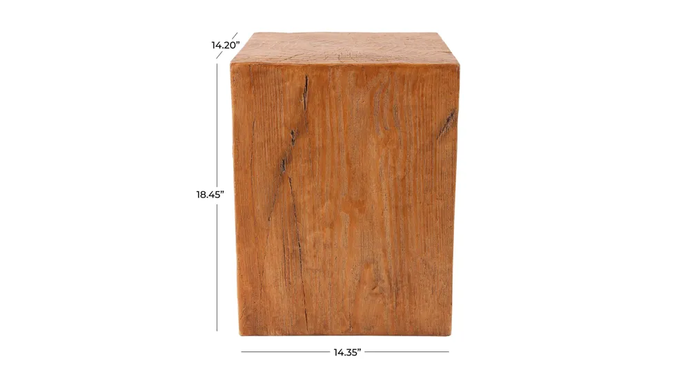 Ivy Outdoor Block Accent Table Dimensions