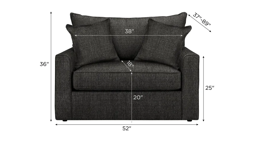 Trayce Chenille Twin Sleeper Chair Dimensions
