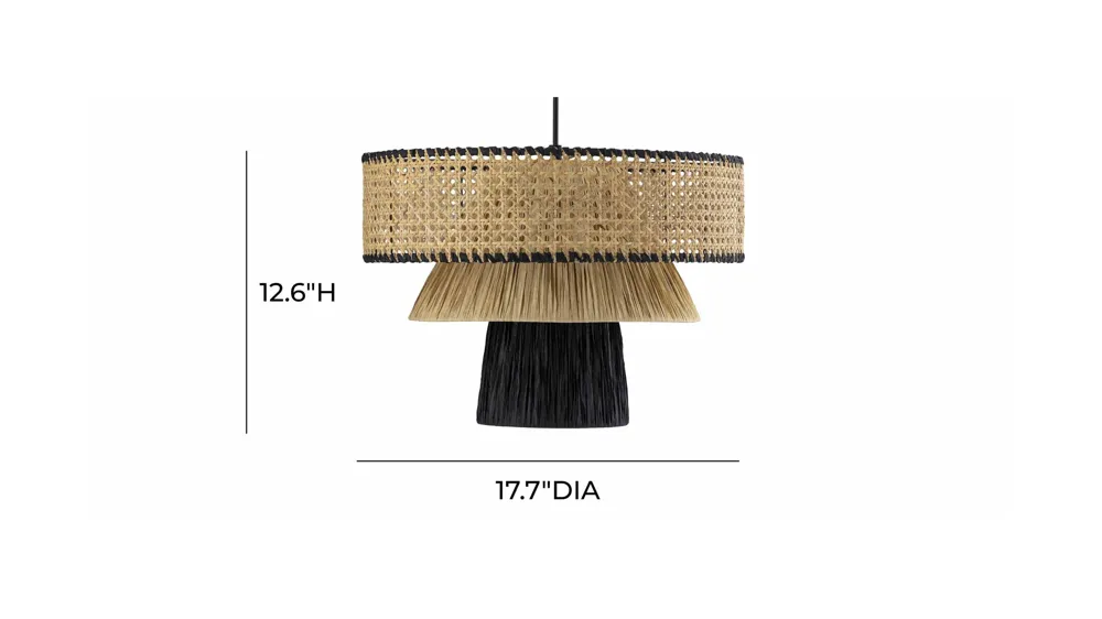 Rylie Pendant Light Dimensions