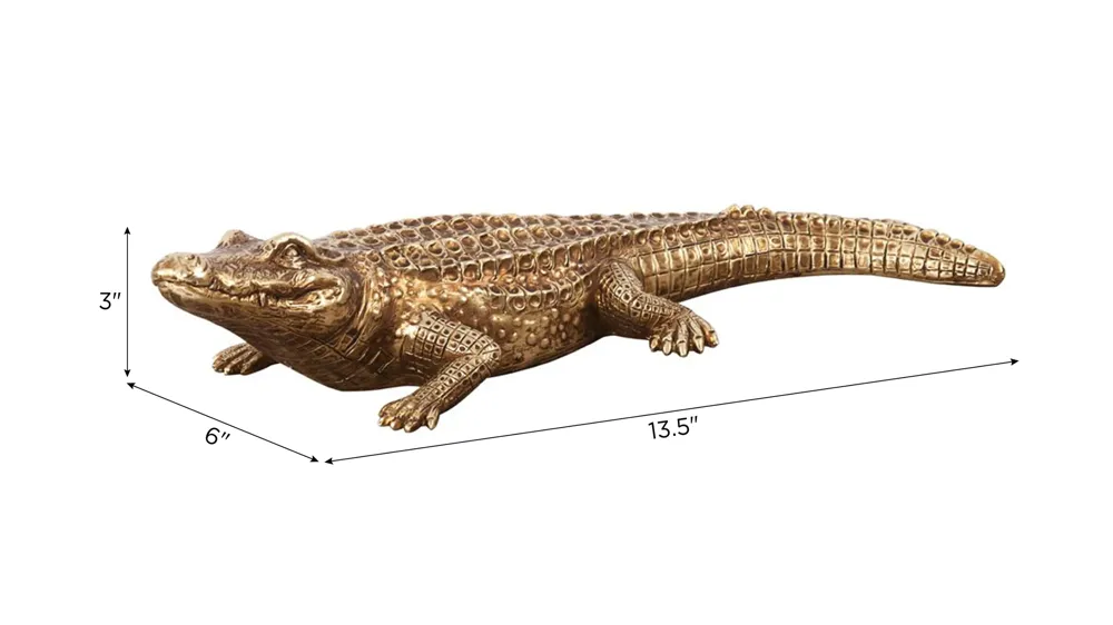 Nicky Crocodile Sculpture Dimensions
