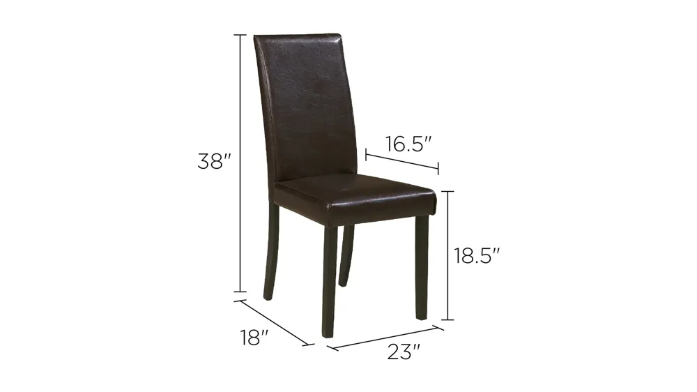 Kimonte Dining Chair-Set of 2 Dimensions