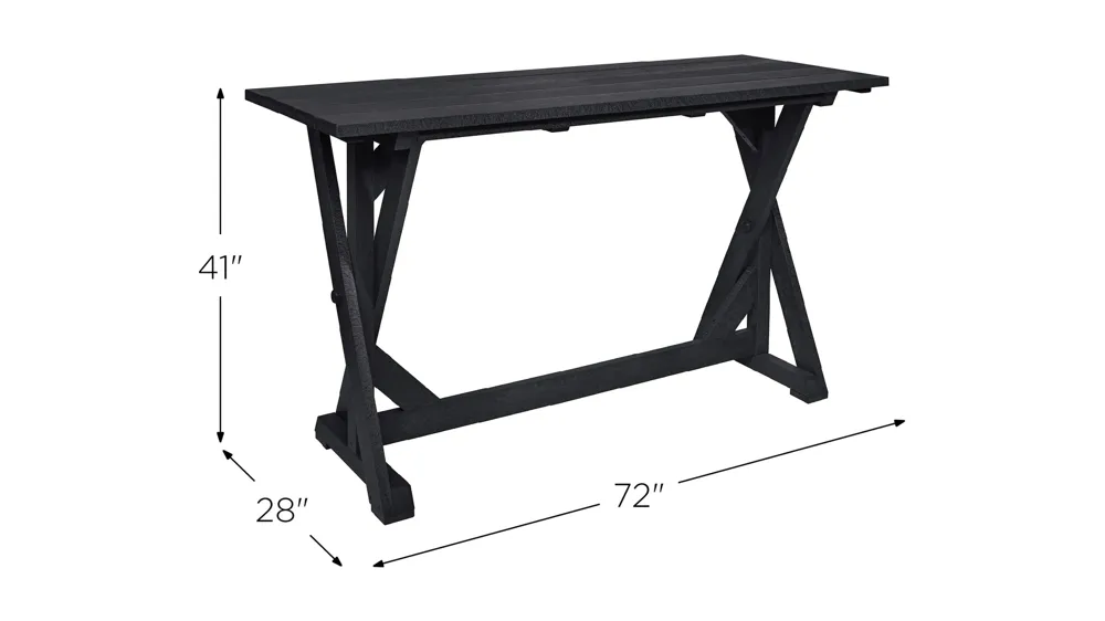 Generation Recycled Outdoor Bar Table Dimensions