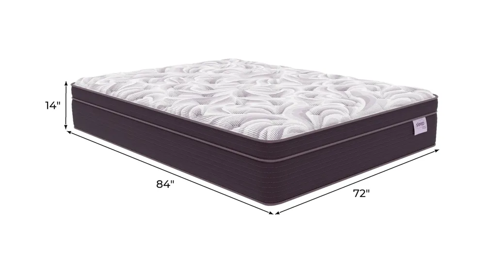 Sleep by Raymour & Flanigan Plush Euro Pillowtop Mattress Dimensions