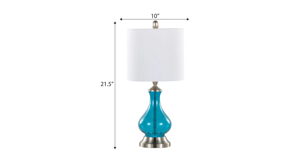 Jasmine Accent Lamp Dimensions
