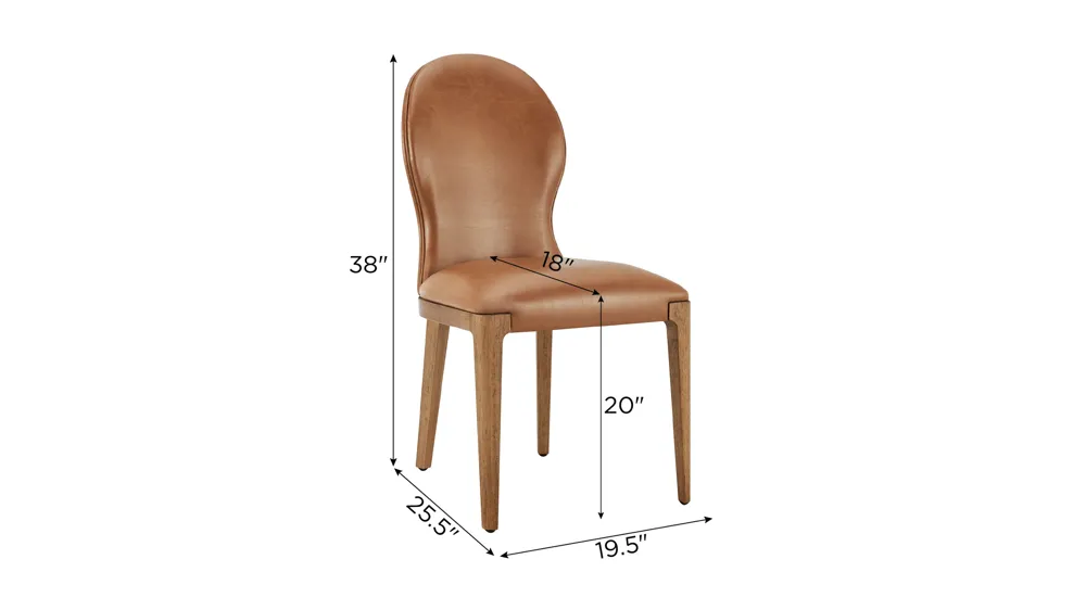 Eldoris Side Chair - Set of 2 Dimensions