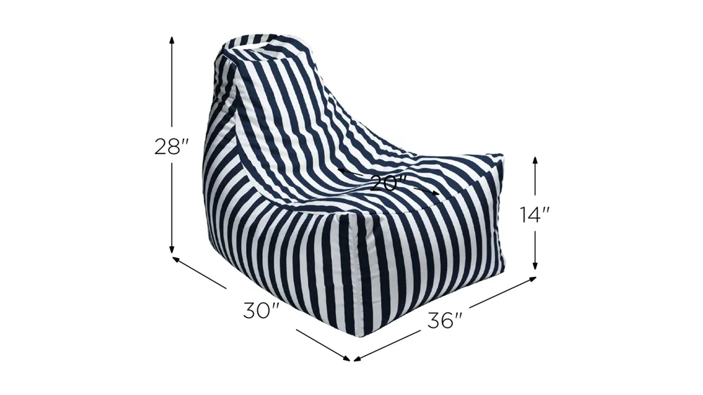 Jokinen Outdoor Bean Bag Patio Chair Dimensions