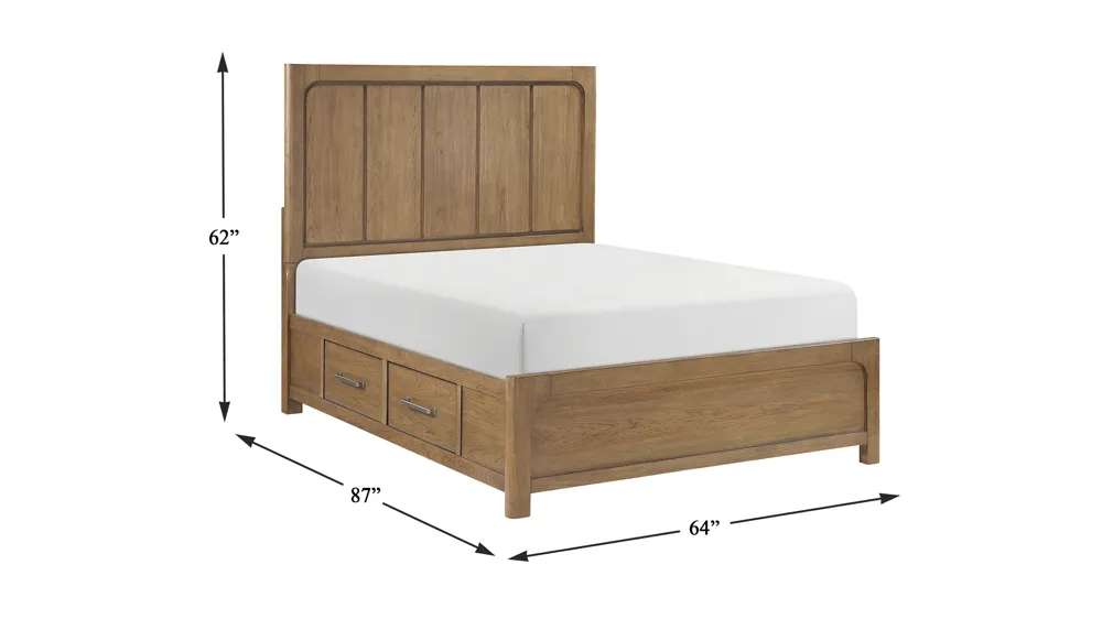 Paola Platform Storage Bed Dimensions