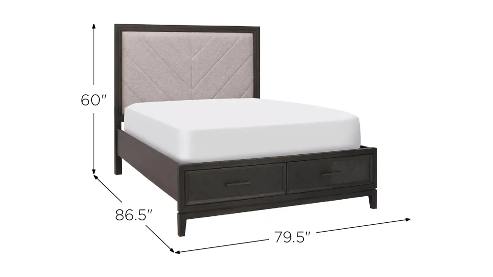 Bari Storage Bed Dimensions