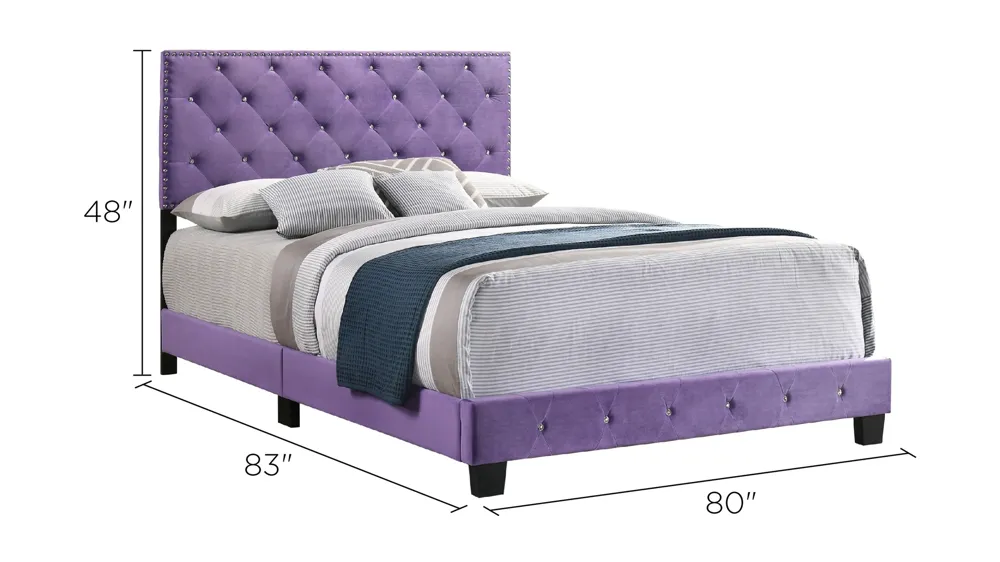 Suffolk Upholstered Panel Bed Dimensions