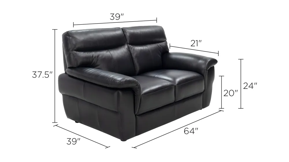 Luca Loveseat Dimensions