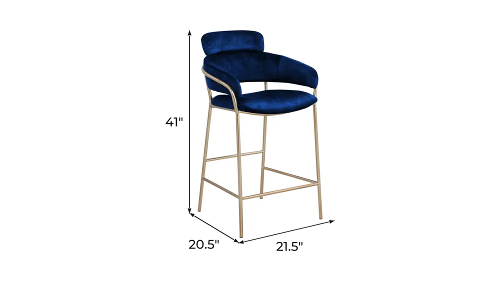 Yara Counter Stool - Set of 2 Dimensions