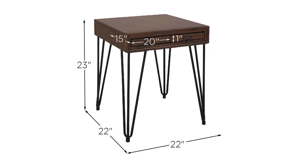 Rhett End Table Dimensions