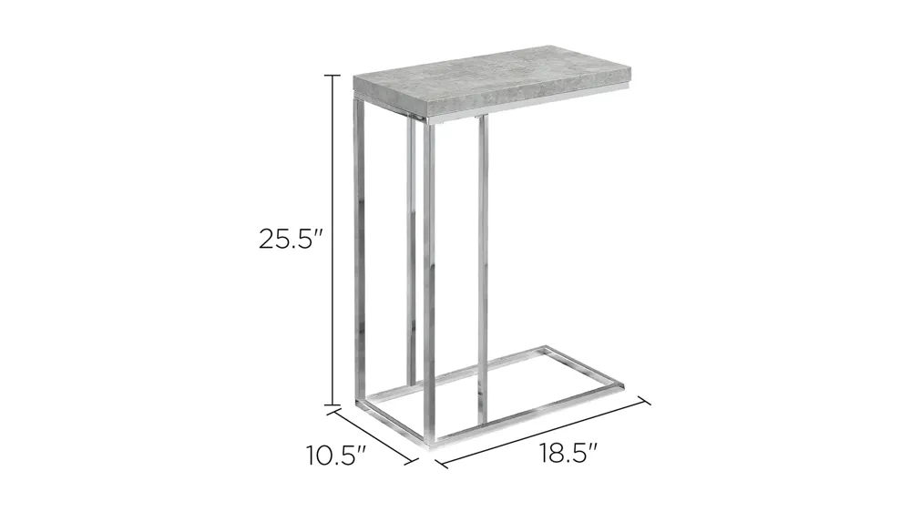 Delevan Rectangular Accent Table Dimensions