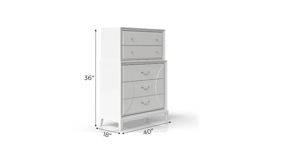 Renascence 5 Drawer Chest Dimensions