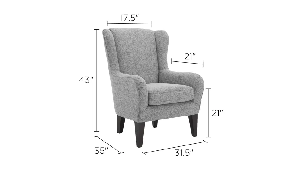 Karlette Accent Chair Dimensions