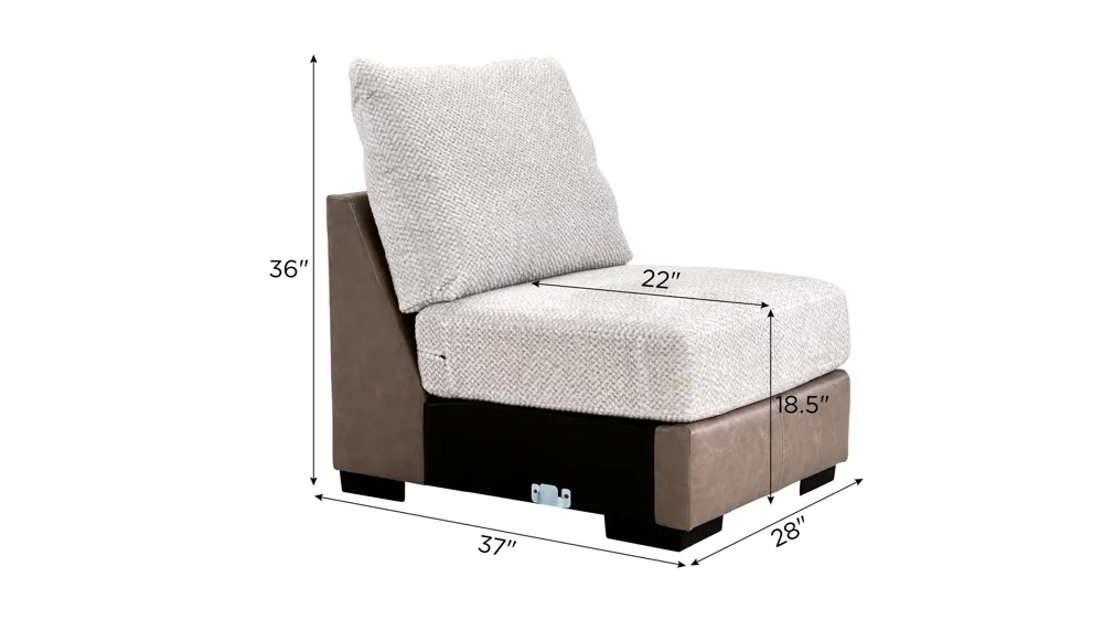 Mosley Armless Chair Dimensions
