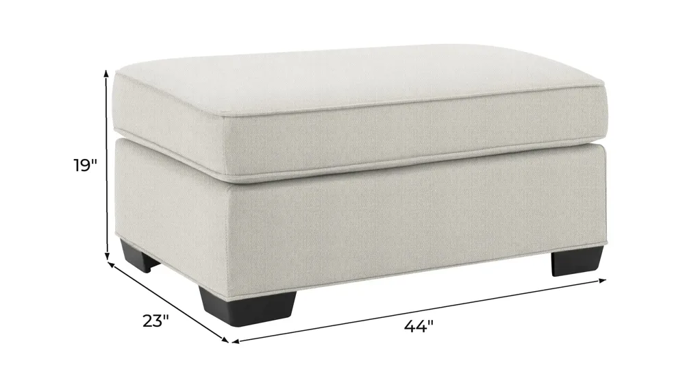Wellsley Chair and a Half Ottoman Dimensions