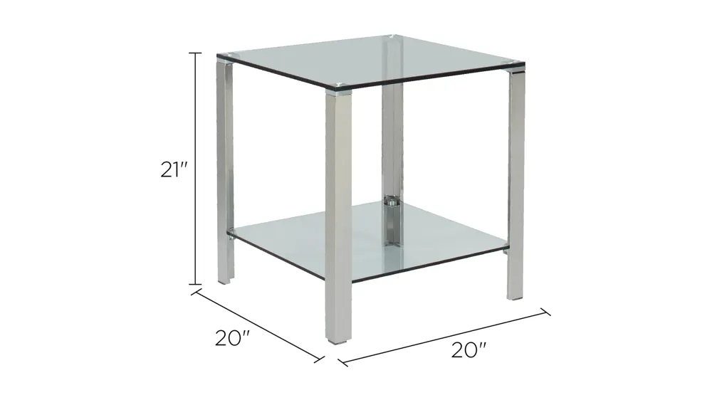 Arista End Table Dimensions