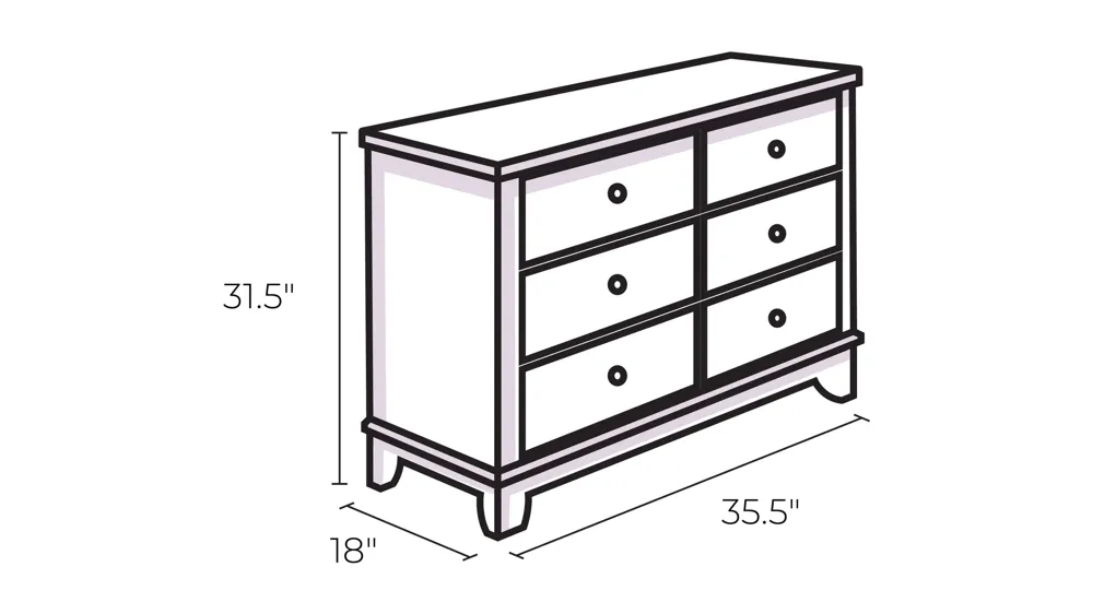 Hathaway 3 Drawer Chest Dimensions