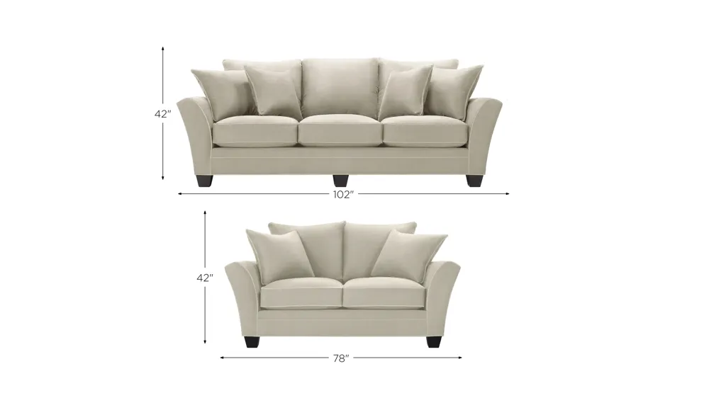 Briarwood Living Room Set Dimensions