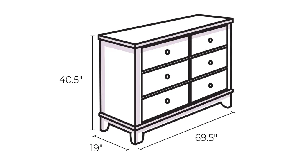 Coventry Dresser Dimensions
