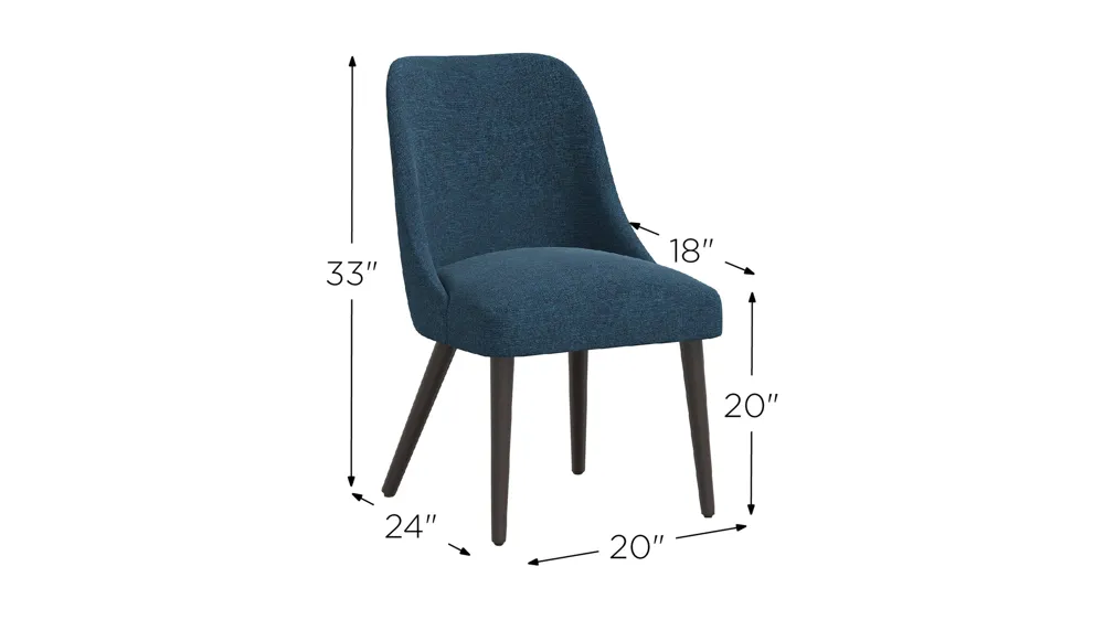 Kintra Upholstered Dining Chair Dimensions