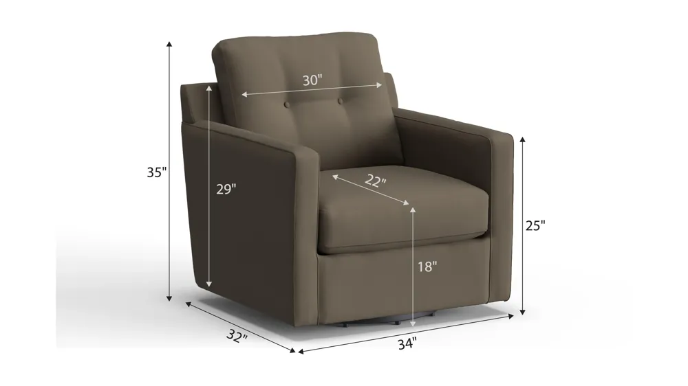 ModularOne Swivel Chair Dimensions