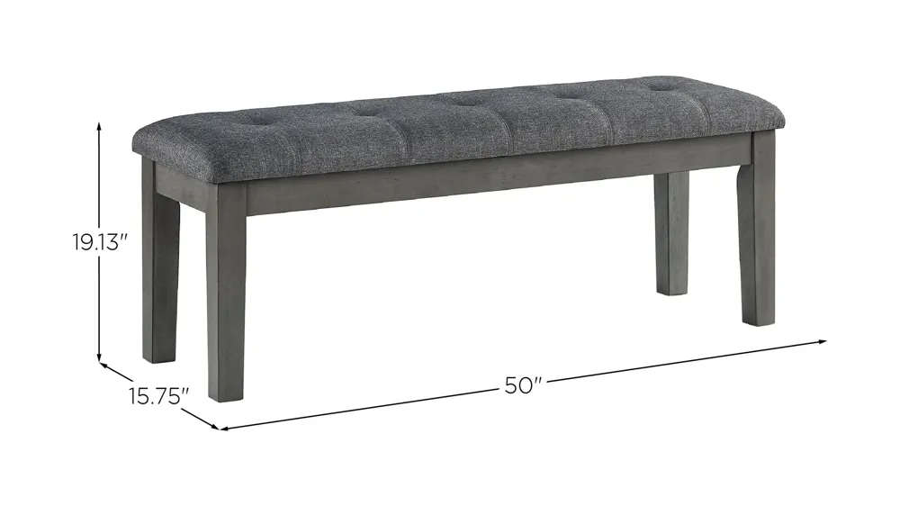 Halville Dining Bench Dimensions