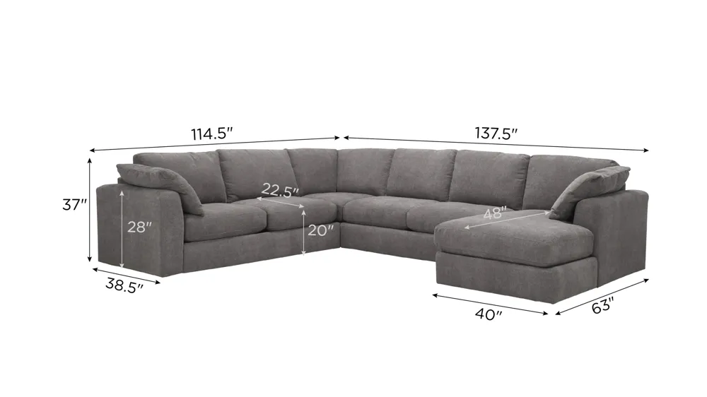 Nappily 4-pc. Sectional | Raymour & Flanigan