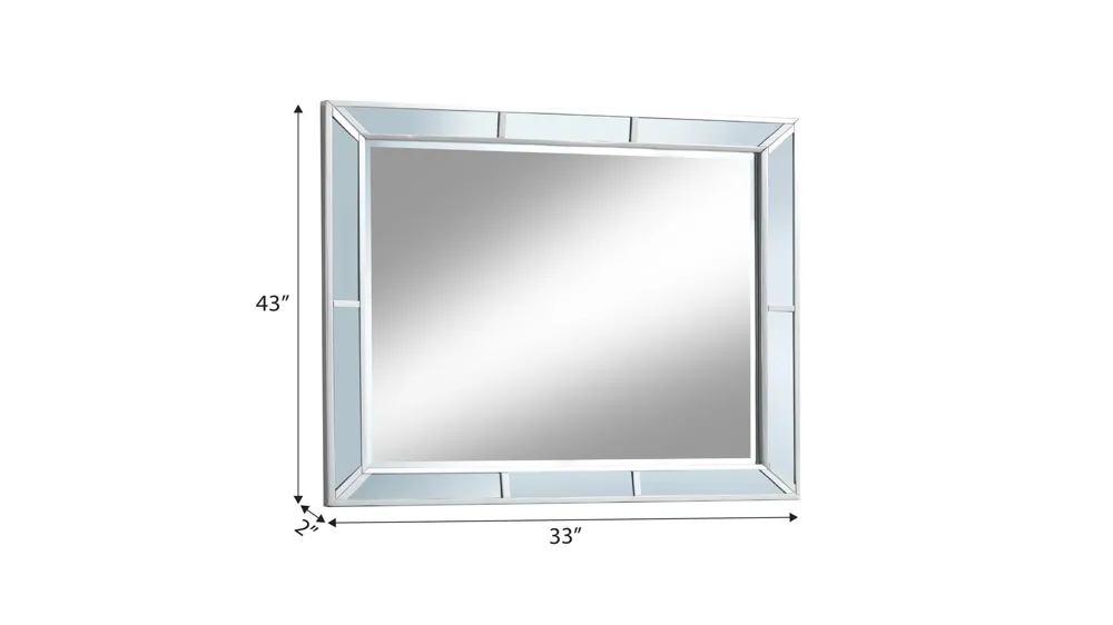 Hollywood Hills Bedroom Dresser Mirror Dimensions