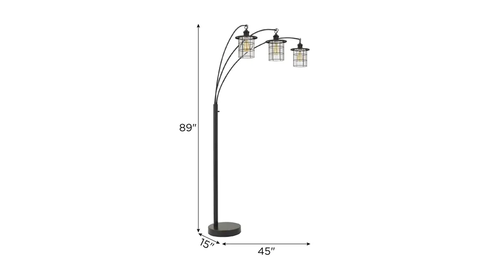 Silverton Arc Lamp Dimensions