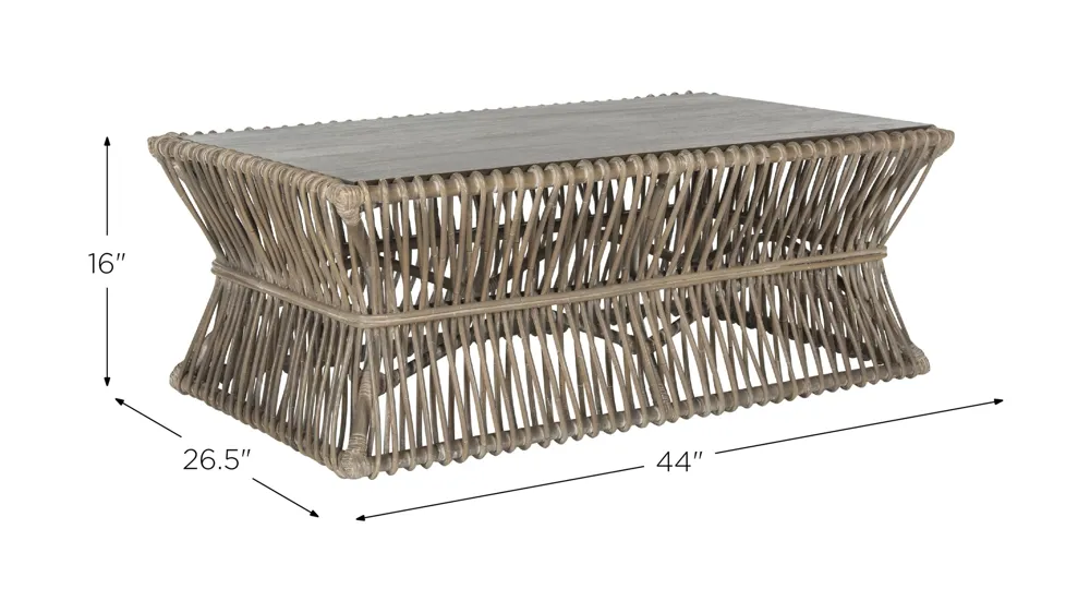 Leilani Coffee Table Dimensions