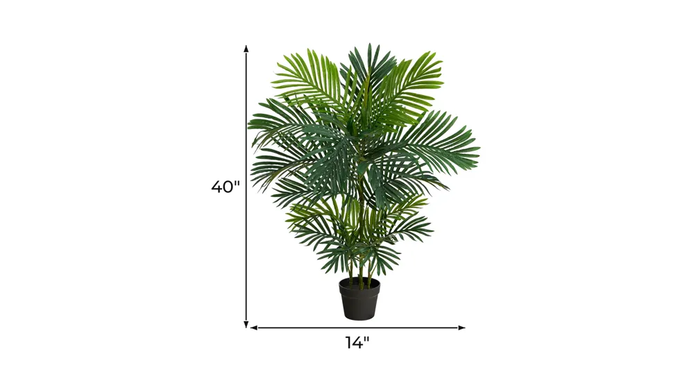 40in. Areca Artificial Palm Tree (Indoor/Outdoor) Dimensions