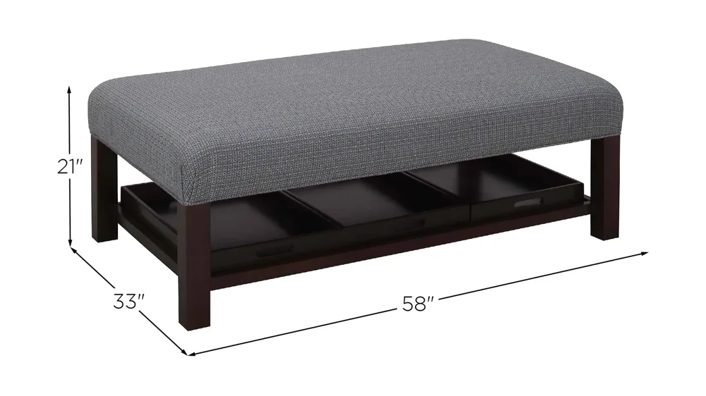 Hargrove Cocktail Ottoman Dimensions