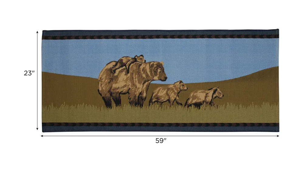 Esencia Bear Family Indoor/Outdoor Mat Dimensions