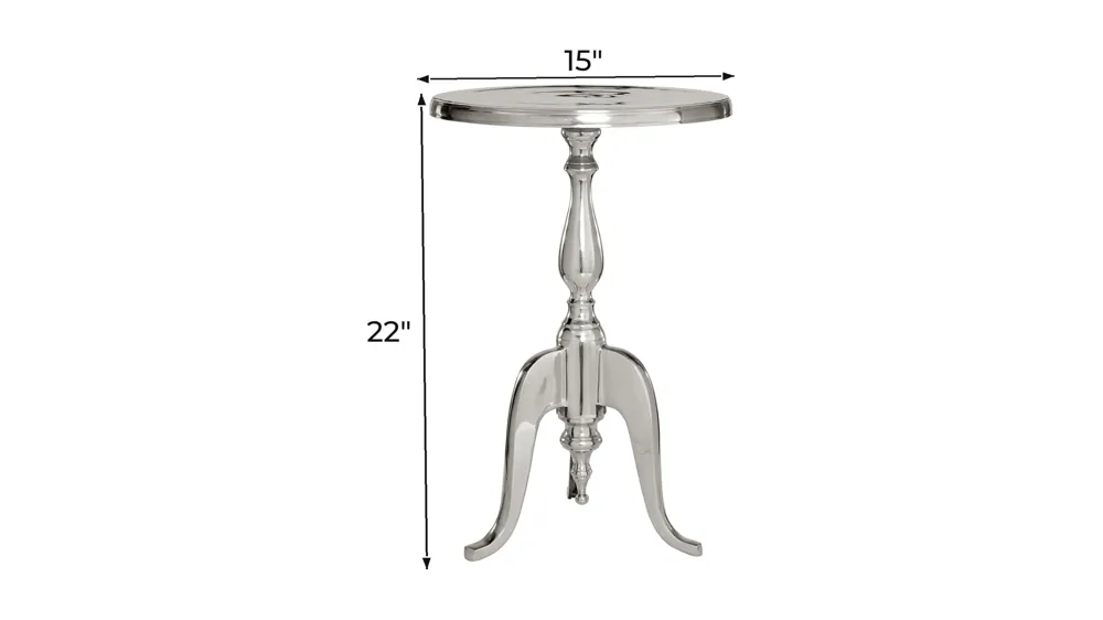 Ivy Collection Tripod Accent Table Dimensions