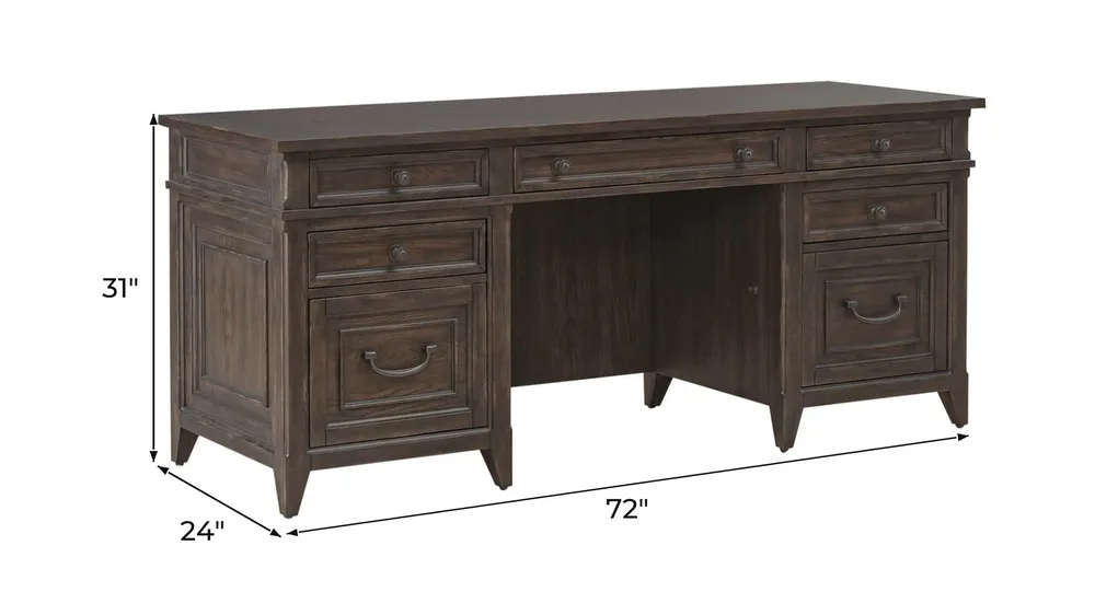 Paradise Valley Executive Credenza Dimensions