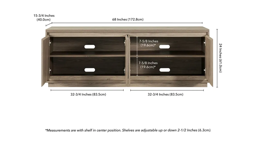 Presque TV Stand Dimensions