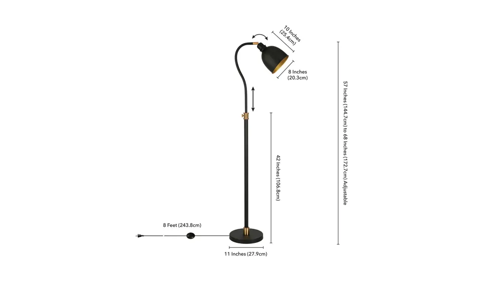 Kramer Arc Lamp Dimensions