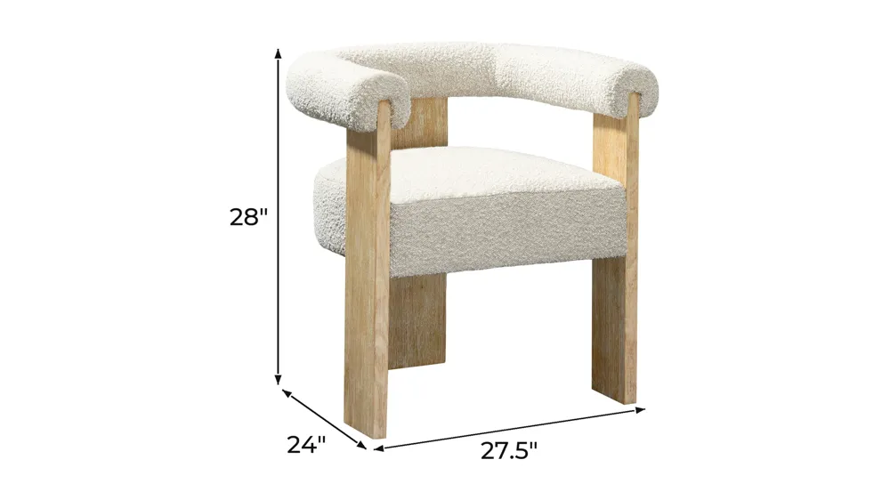Barrel Dining Chair - Set of 2 Dimensions