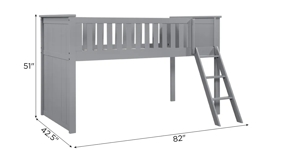 Belisar Low Loft Bunk Dimensions