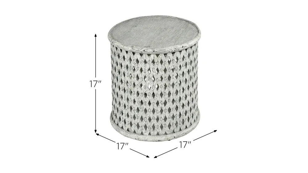 Samir Round End Table Dimensions