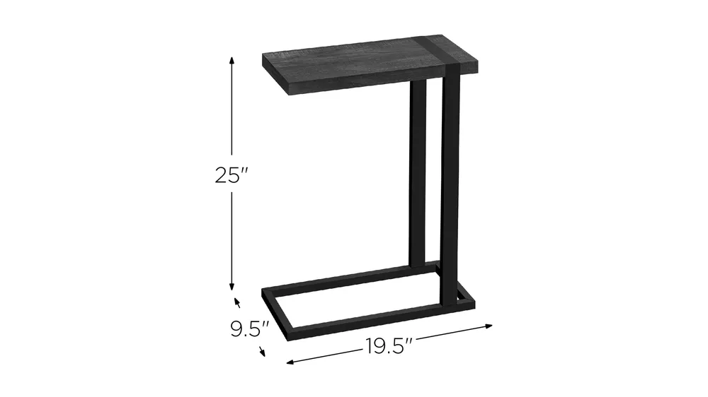 Jodie Rectangular End Table Dimensions