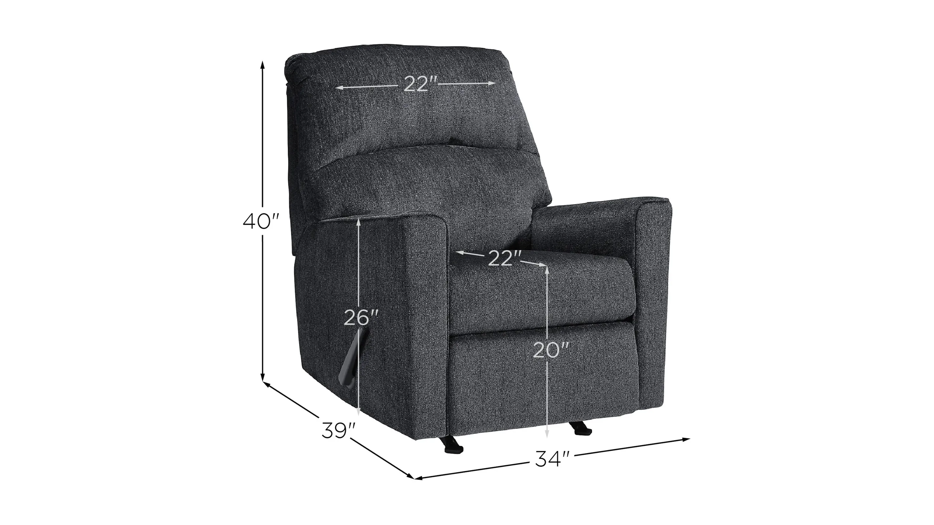 Adelson Chenille Rocker Recliner | Raymour & Flanigan