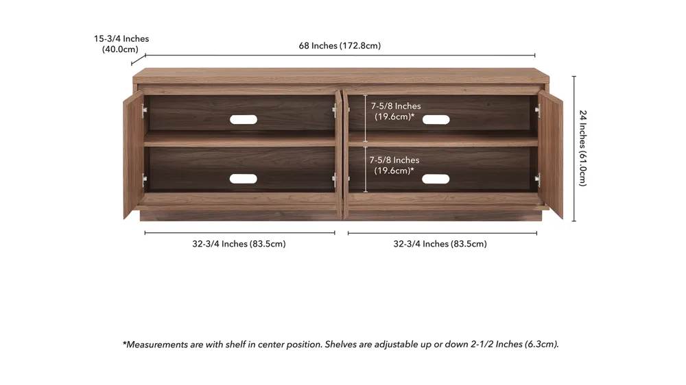 Presque TV Stand Dimensions