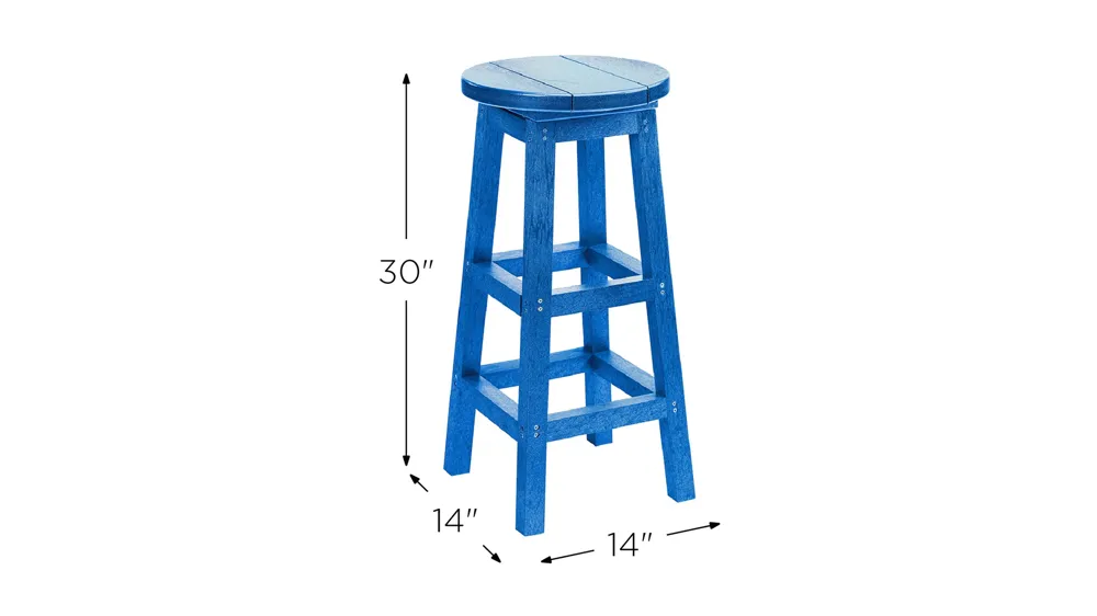 Generation Recycled Outdoor Barstool Dimensions