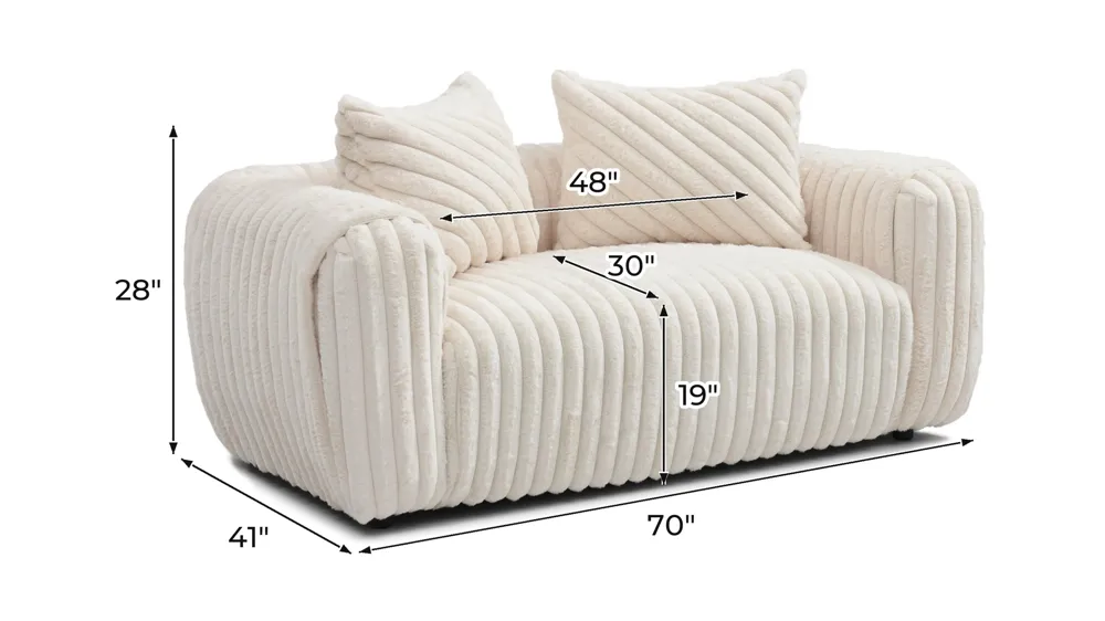 Cancun Loveseat Dimensions