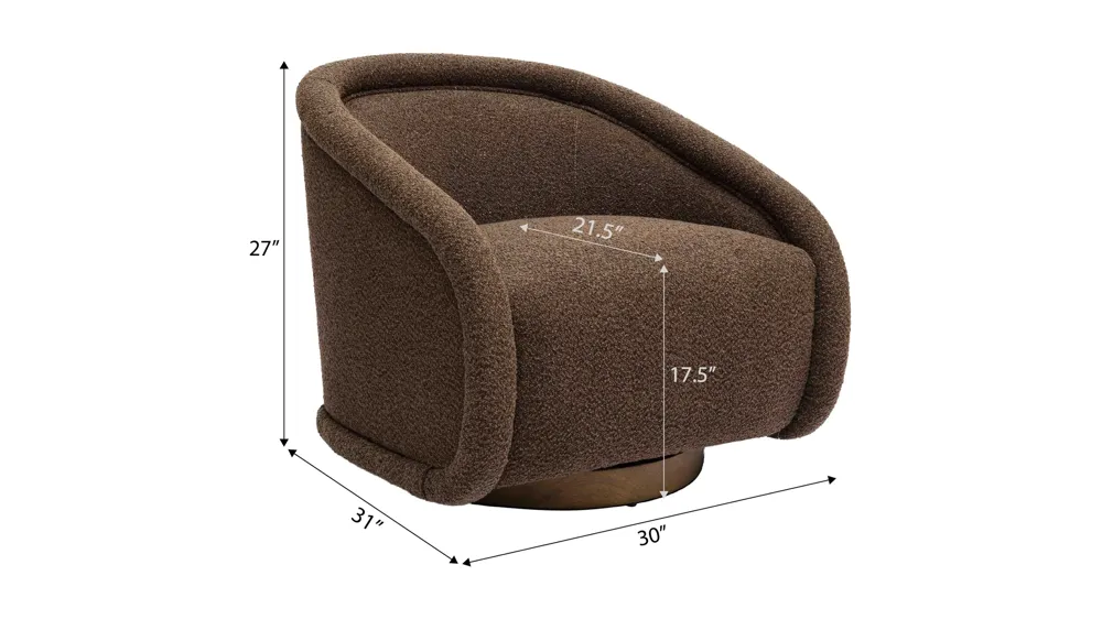 Rory Swivel Chair Dimensions