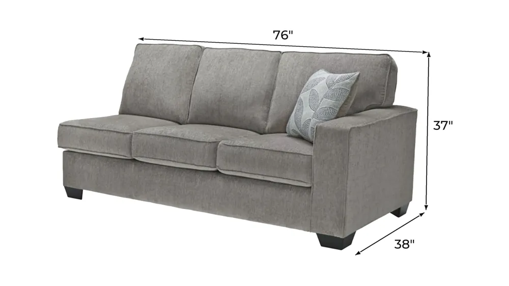 Adelson Chenille Right Arm Facing Full Sleeper Sofa Dimensions
