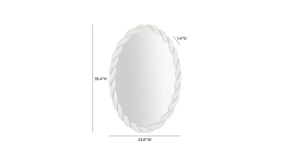 Agnes Oval Mirror Dimensions